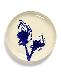 Serax Feast by Ottolenghi bord S ø 19 cm h 2 cm aardewerk White + Artichoke Blue