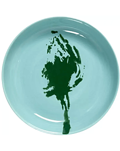 Serax Feast by Ottolenghi hoog bord ø 22 cm h 4 cm aardewerk Azure + Artichoke Green