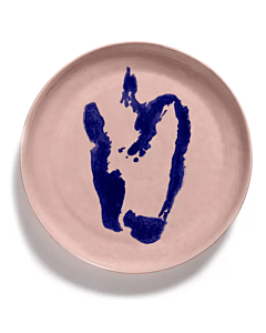 Serax Feast by Ottolenghi serveerschaal M ø 34 cm h 4 cm aardewerk Delicious Pink + Pepper Blue