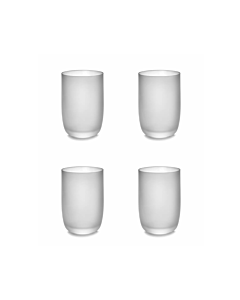 Serax Base glas 450 ml ø 8 cm h 12 cm glas frosted wit 4 stuks