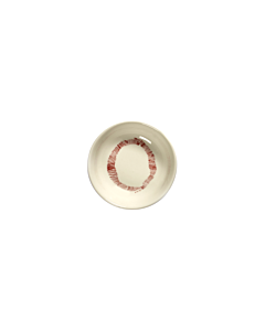 Serax Feast by Ottolenghi schotel XS ø 7 cm h 2 cm aardewerk White + Swirl-Stripes Red
