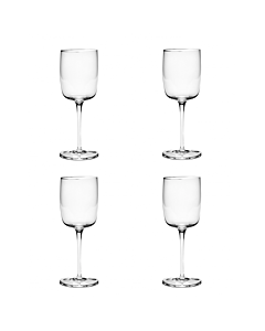 Serax Passe-Partout witte wijnglas recht 300 ml ø 7,8 cm h 21 cm glas 4 stuks