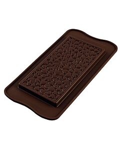 Silikomart EasyChoc Love Choco Bar 15,5 x 7,5 cm silicone bruin