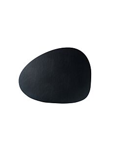 Finesse Skin Natur Pebble placemat 40 x 46 cm leer Charcoal