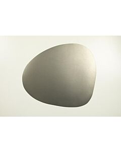 Finesse Skin Natur Pebble placemat 40 x 46 cm leer Silver
