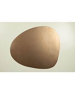 Finesse Skin Natur Pebble onderzetter 13 x 11 cm leer Copper
