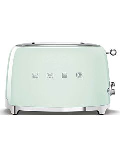 Smeg 50's style broodrooster 2 sleuven staal watergroen