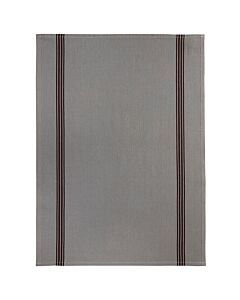 Charvet PIANO theedoek 75 x 52 cm linnen grijs met donkere streep