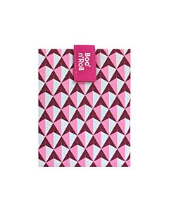 by Roll'eat Boc'n'Roll herbruikbaar boterhamzakje 44,5 x 29,5 cm polyester Pink