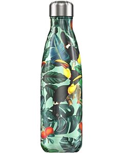 Chilly's Bottle Tropical Toucan waterfles 500 ml rvs