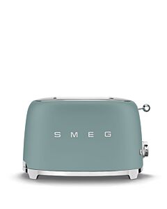 Smeg 50's style broodrooster 2 sleuven staal Emerald Green