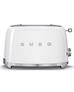Smeg 50's style broodrooster 2 sleuven staal wit