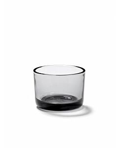 Serax HEII Marcel Wolterinck tumbler 120 ml ø 6,5 cm h 4,7 cm glas zwart