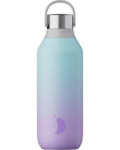 Chilly's Bottle Ombré Twilight waterfles 500 ml rvs