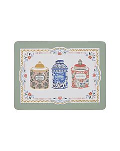 Ulster Weavers Tea Tins placemat 29 x 21 cm 4 stuks
