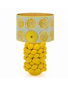 Vazen Atelier Citroen lamp met kap keramiek geel