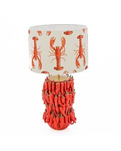 Vazen Atelier Peper lamp met kap ø 35 cm keramiek rood