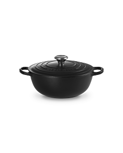 Le Creuset wok-braadpan 4,1 liter ø 26 cm gietijzer mat zwart