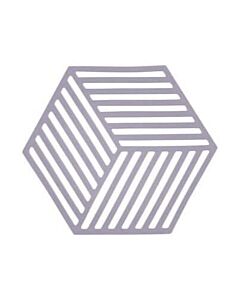 Zone Denmark Hexagon onderzetter 16 x 14 cm silicone lavendel