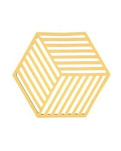 Zone Denmark Hexagon onderzetter 16 x 14 cm silicone apricot