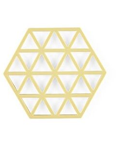 Zone Denmark Triangles onderzetter 16 x 14 cm silicone chardonnay