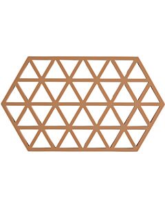 Zone Denmark Triangles onderzetter 24 x 14 cm silicone Light Terracotta