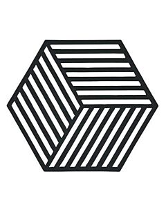  Zone Denmark Hexagon onderzetter 16 x 14 cm silicone zwart