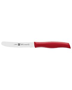 Zwilling Twin Grip universeel mes 12 cm rvs rood